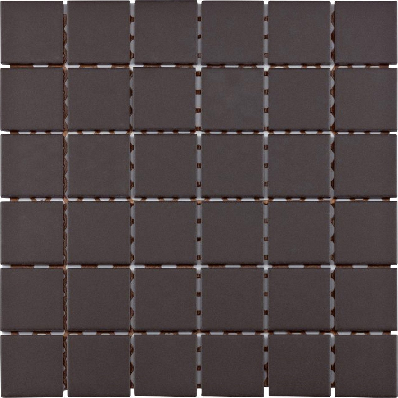 KNG Mosaikfliesen Mosaikfliese Maxi 30 x 30 cm schwarz Steinmaß: ca., Feinsteinzeug, Schwarz
