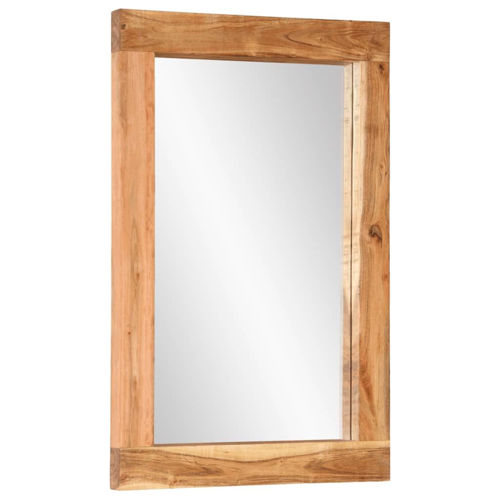 vidaXL Spiegel Spiegel 70x50 cm Massivholz und Glas (1-St) günstig online kaufen