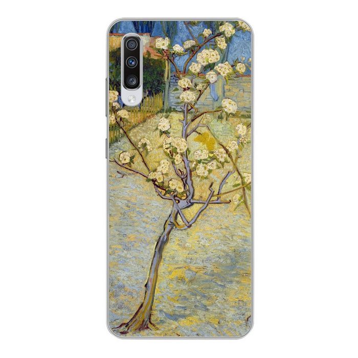 MuchoWow Handyhülle Blühender Birnbaum - Vincent van Gogh Phone Case Handyhülle Samsung Galaxy A70 Silikon Schutzhülle