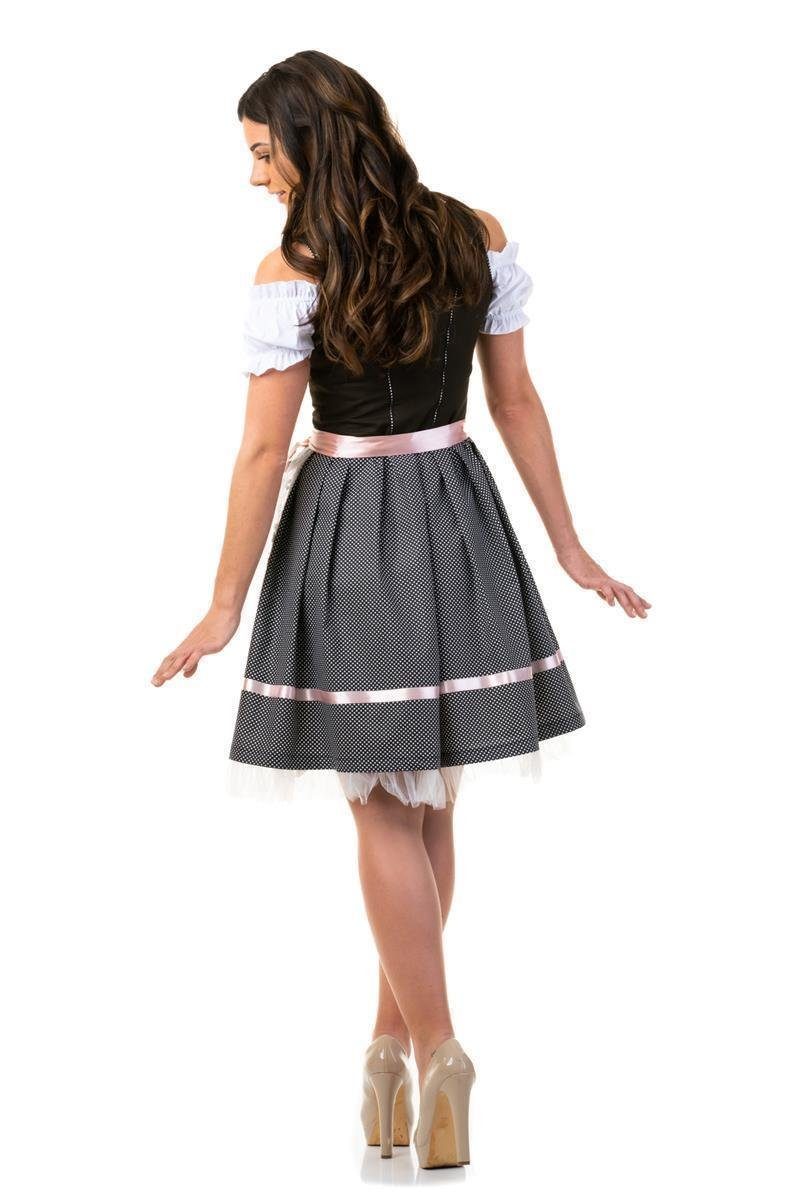 Trachtl Dirndl DIRNDL TRACHTENKLEID DAMEN SARAH SCHWARZ 3.TLG günstig online kaufen