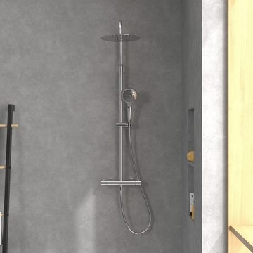 Villeroy & Boch Duschsystem Verve Showers, Höhe 109.3 cm, 3 Strahlart(en), Duschsystem mit Umsteller - Chrom