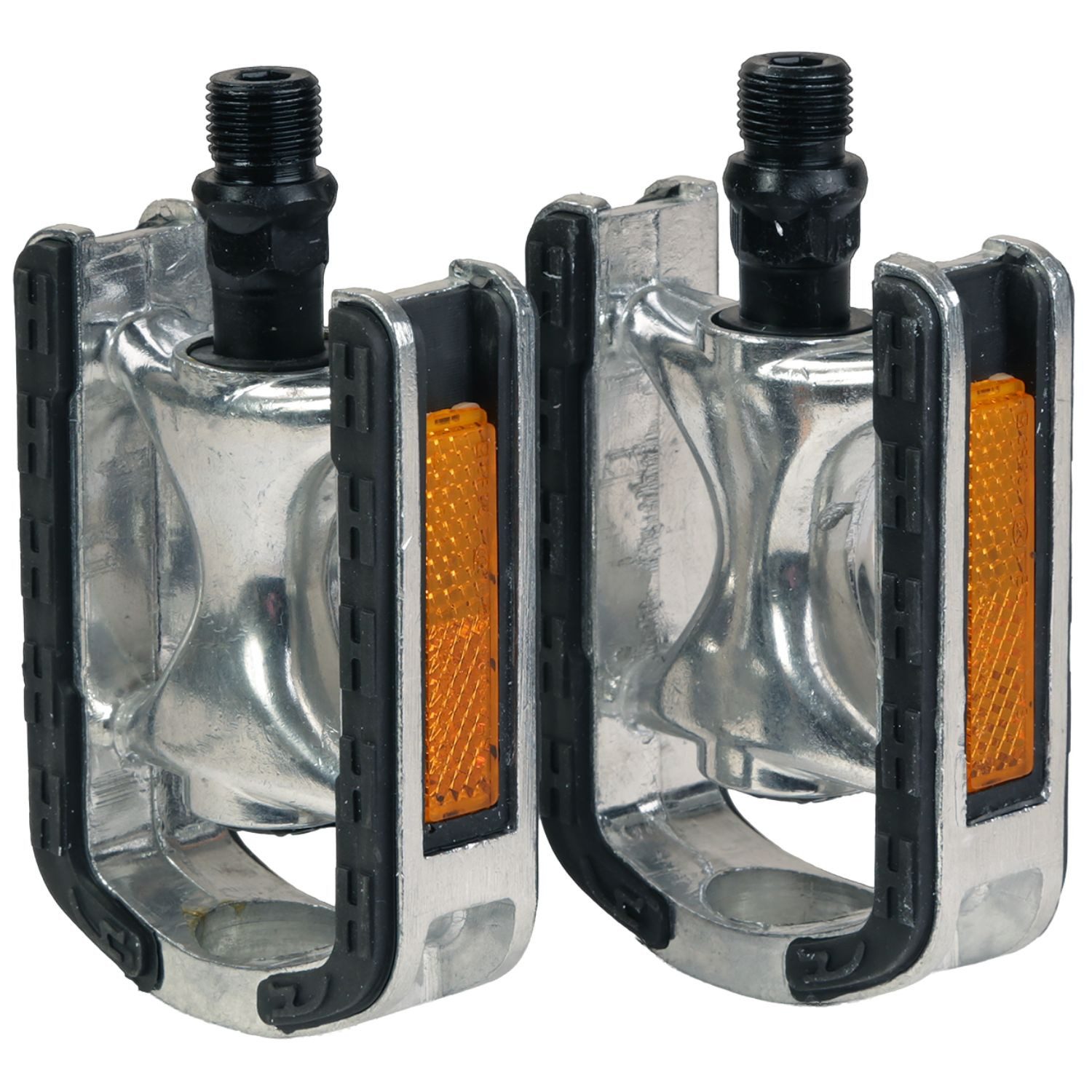 FISCHER Fahrrad Plattformpedale Proline Alu Fahrrad-Pedale Antirutsch Pedal Set (Set, 2-tlg., Pedal Set)