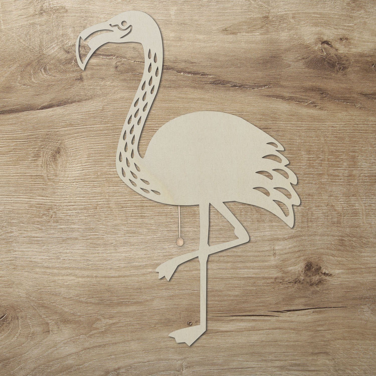 Namofactur LED Nachtlicht Flamingo Wandlampe, Nachtlicht Flamingo Holz Wand Deko Lampe Kinder, Mit Zugschalter, LED fest integriert, Warmweiß