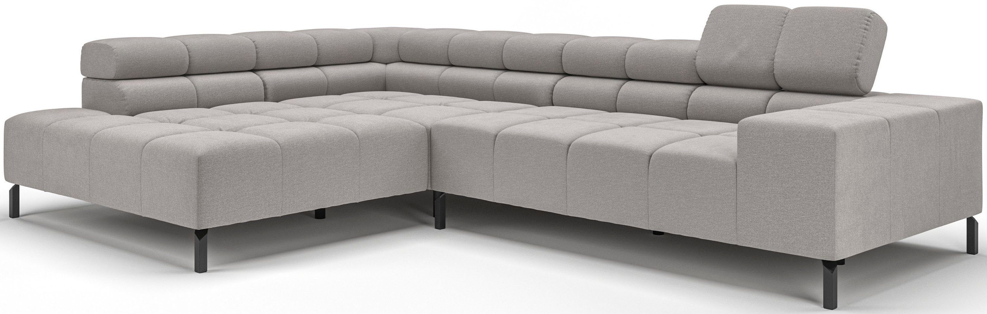 INOSIGN Ecksofa "Ancona New, wahlweise motorische Sitztiefenverstellung, au günstig online kaufen