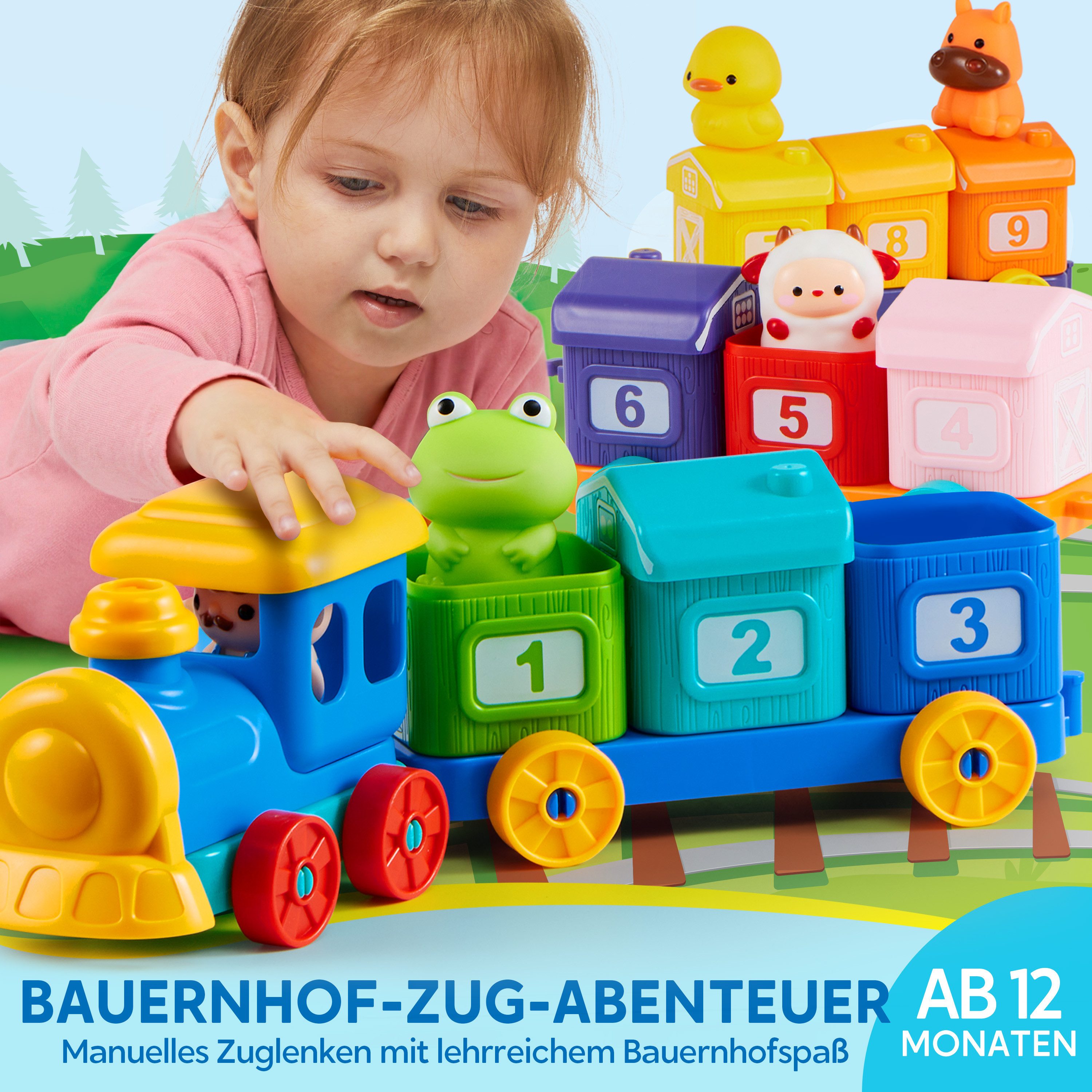 Play-Act Play-Act Montessori Baby Spielzeug ab 1 2 3 Jahr Spielbausteine günstig online kaufen