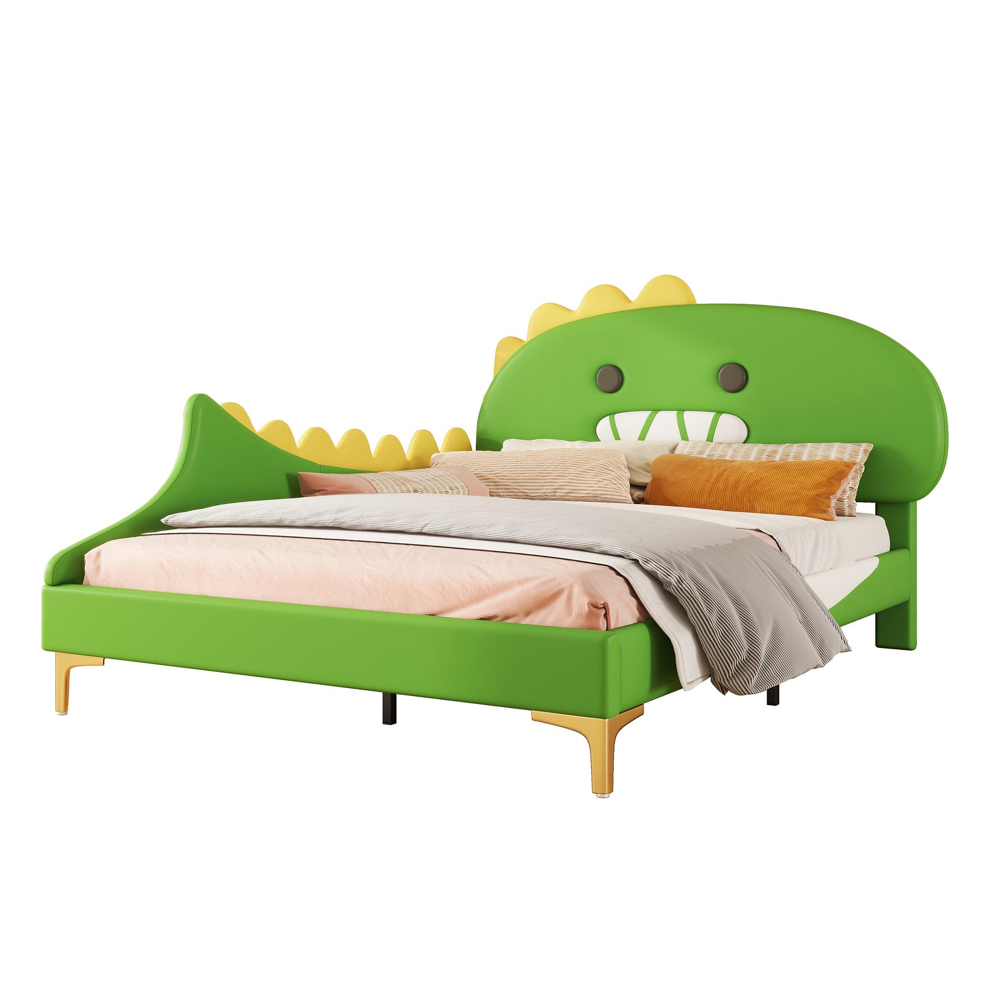 HAUSS SPOLE Kinderbett 140x200cm Cartoon Dinosaurier günstig online kaufen