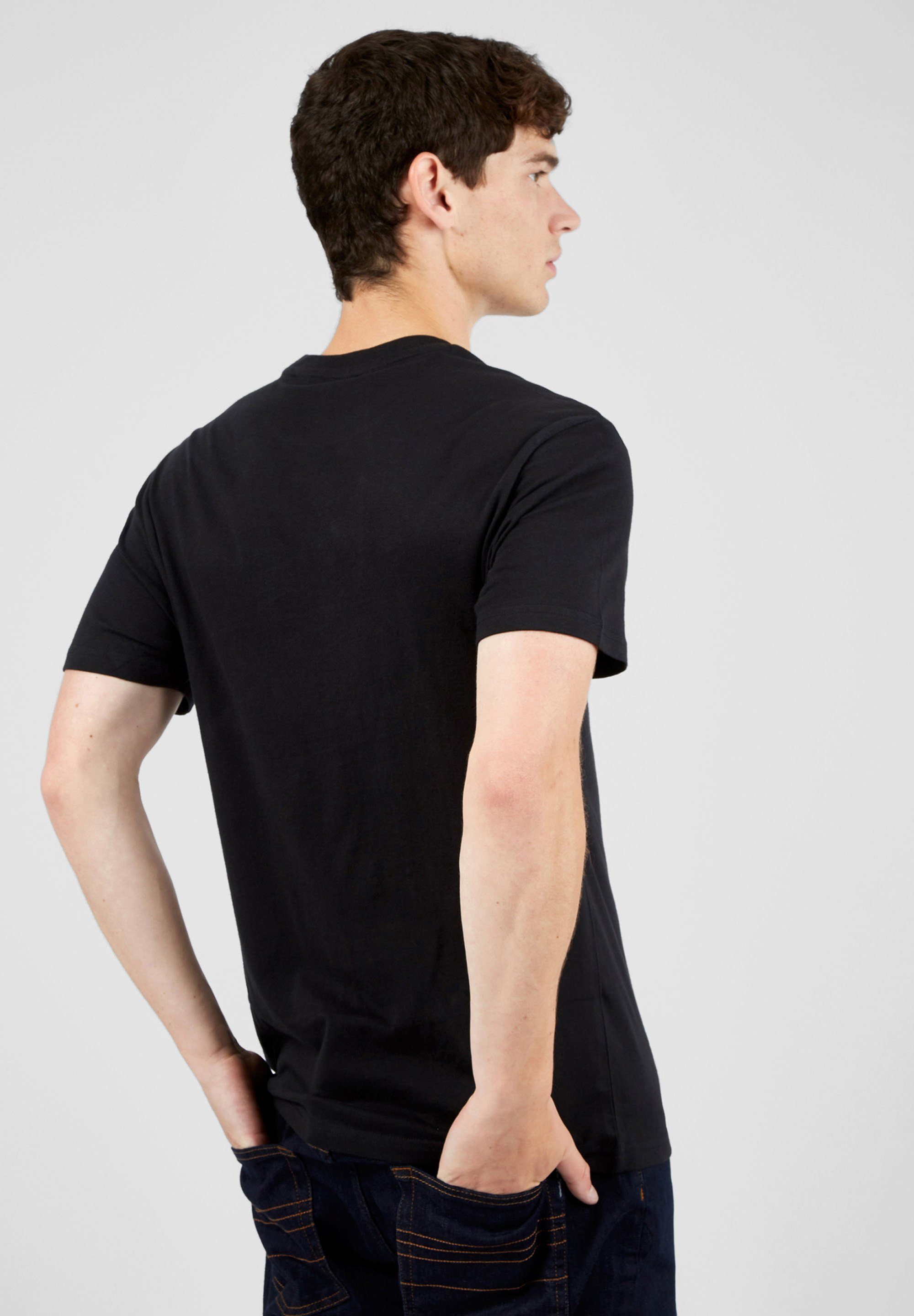 Ben Sherman T-Shirt Signature Grafisch Tee Target bedrucktes schwarz T-Shirt