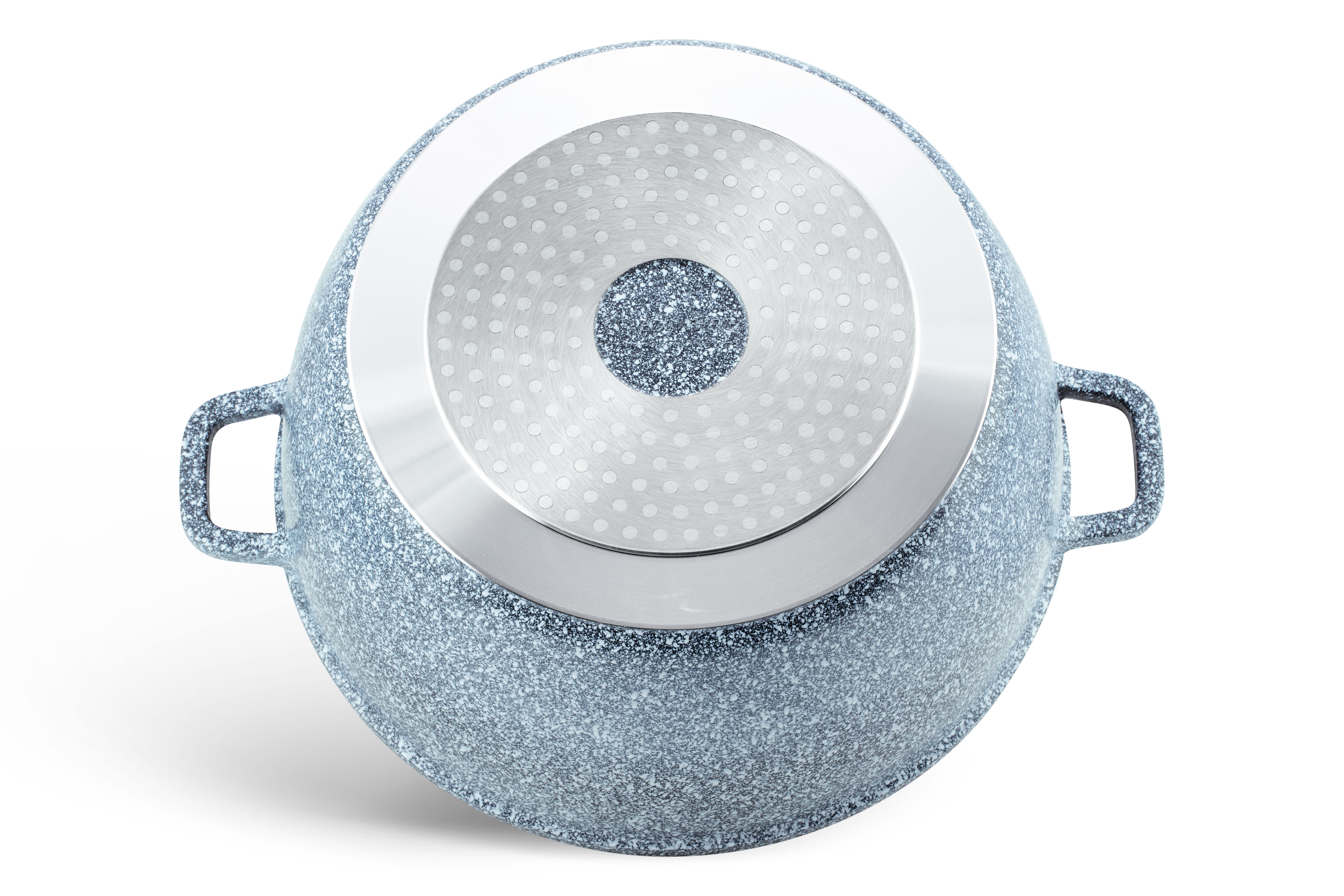 Edenberg Kochtopf Großer Topf, Suppentopf, Kompotttopf, Kochtopf, Steinbeschichtung, Aluminiumguss, Keramik (sehr hochwertig, 2-tlg., Eine ideale Geschenkidee)