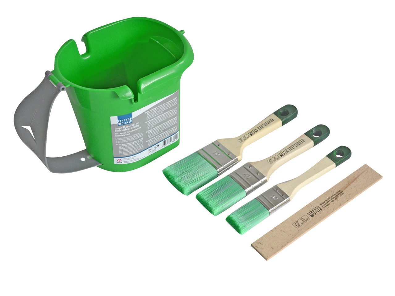 Nespoli Pinsel Nespoli Lasurpinsel-Set mit Farbbecher 5-teilig