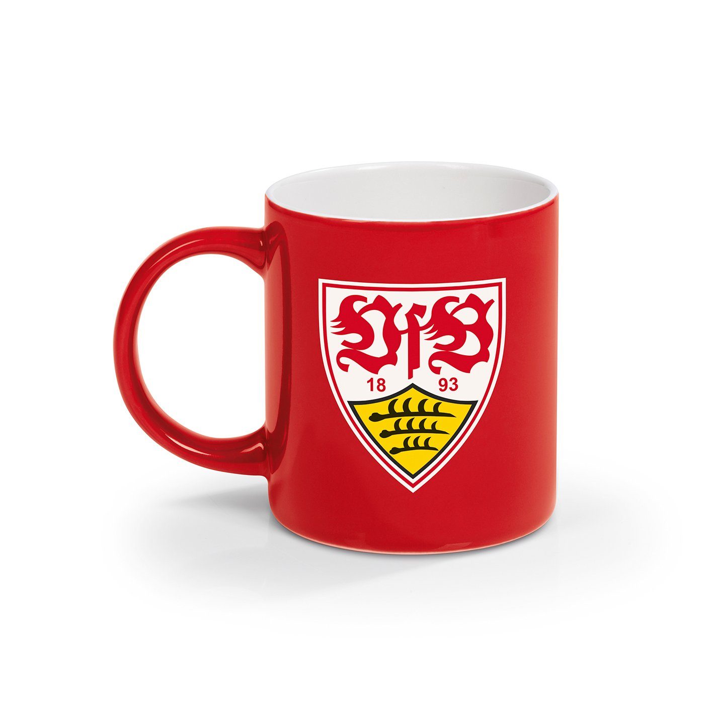 VfB Stuttgart Becher Logo mit VfB - Stuttgart - ml Kaffeebecher 350 rot/weiß