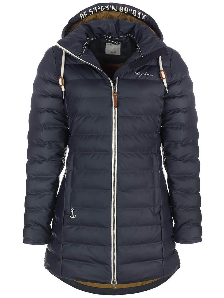 Dry Fashion Regenmantel Damen PU-Mantel Danzig gesteppt - Outdoor-Jacke win günstig online kaufen