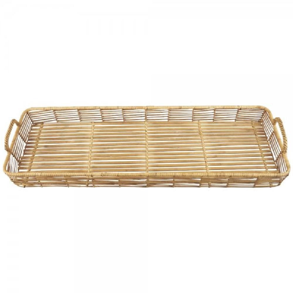 Tablett Ib Laursen Tablett länglich mit Henkeln (27,5x11,5x81cm)