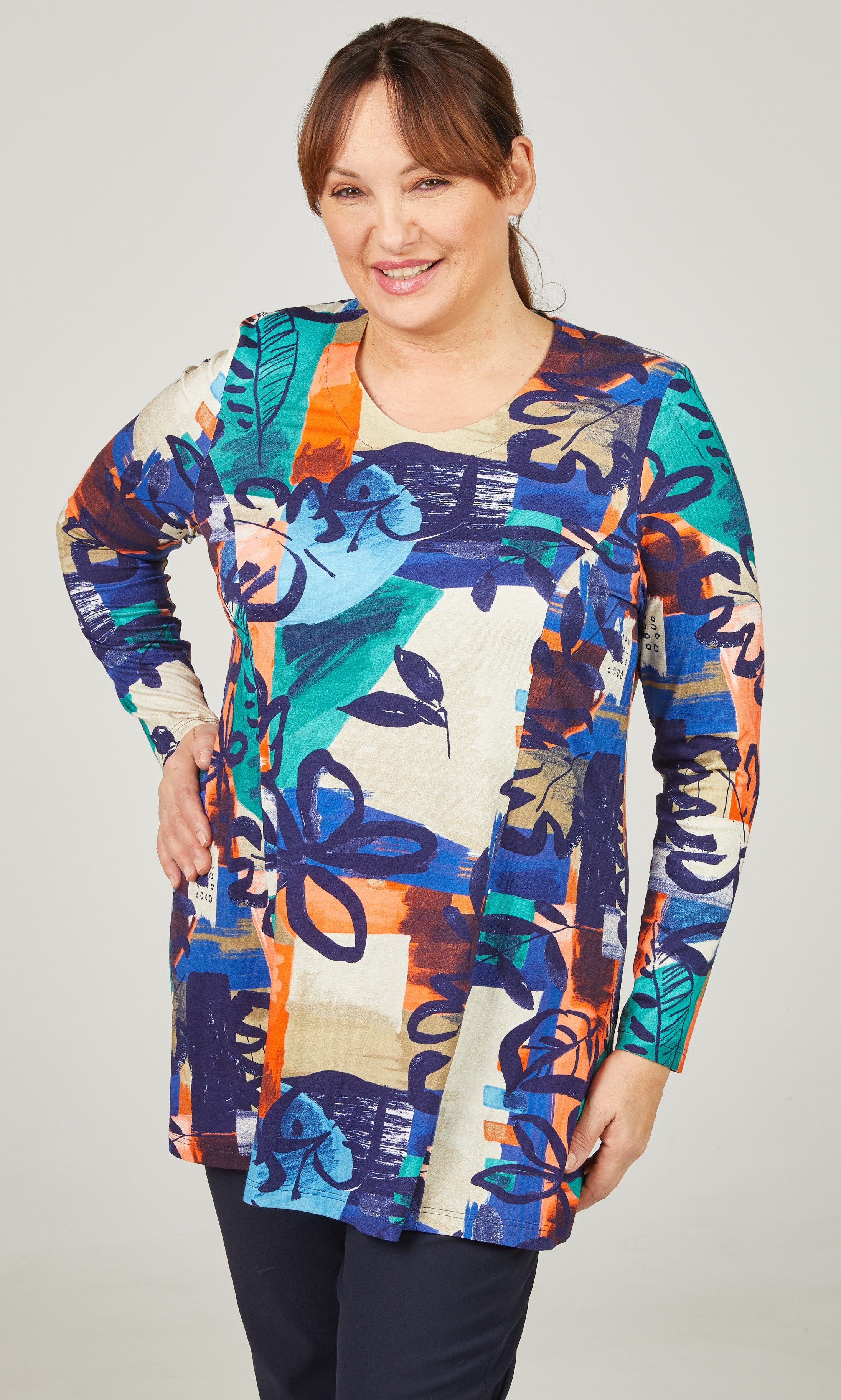 Mona Lisa Longshirt Große Größe hochwertige Viskose