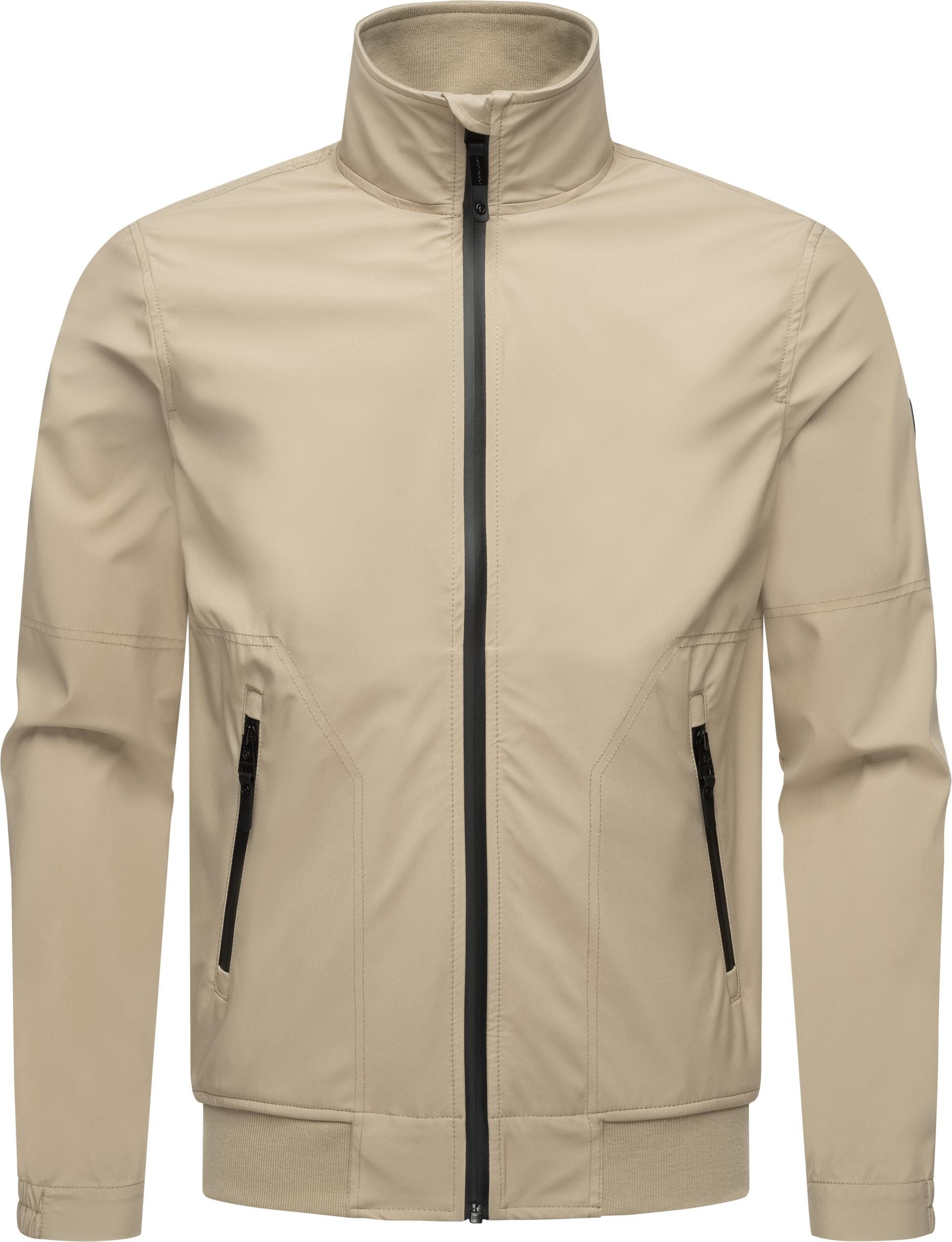 Ragwear Outdoorjacke Collwie wasserdichte Herren Übergangsjacke mit hohem Kragen