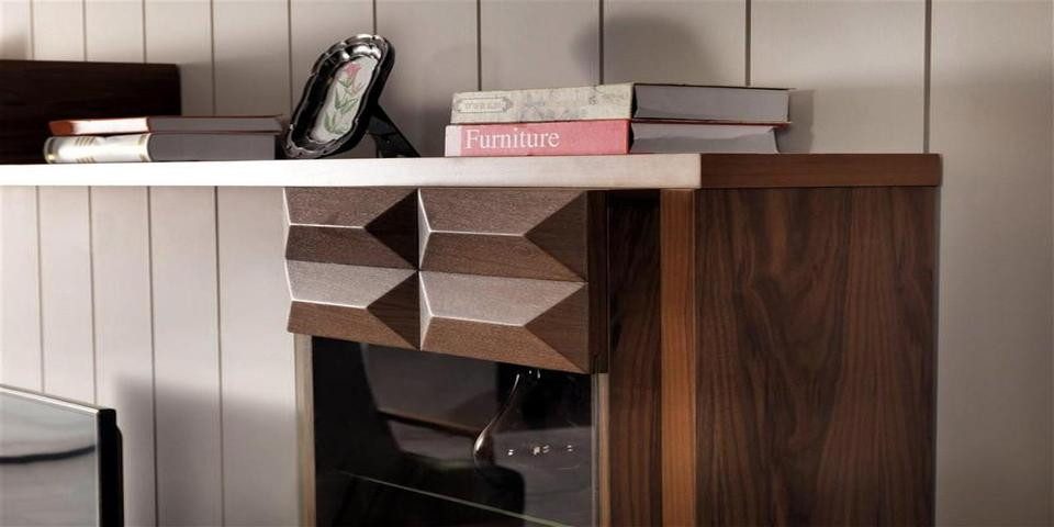 Xlmoebel Sideboard Modernes Hochglanz-Wohnmöbel mit LED-Beleuchtung und Stauraum (Sideboard + Wandschrank, Sideboard + Wandschrank), Hergestellt in Europa