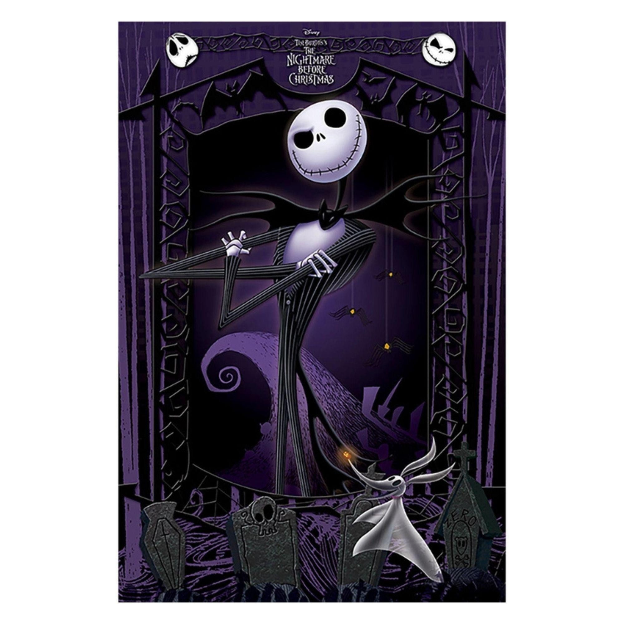 PYRAMID Poster Jack Skellington & Zero (61 x 91,5 cm) - Nightmare Before Christmas, Jack Skellington & Zero