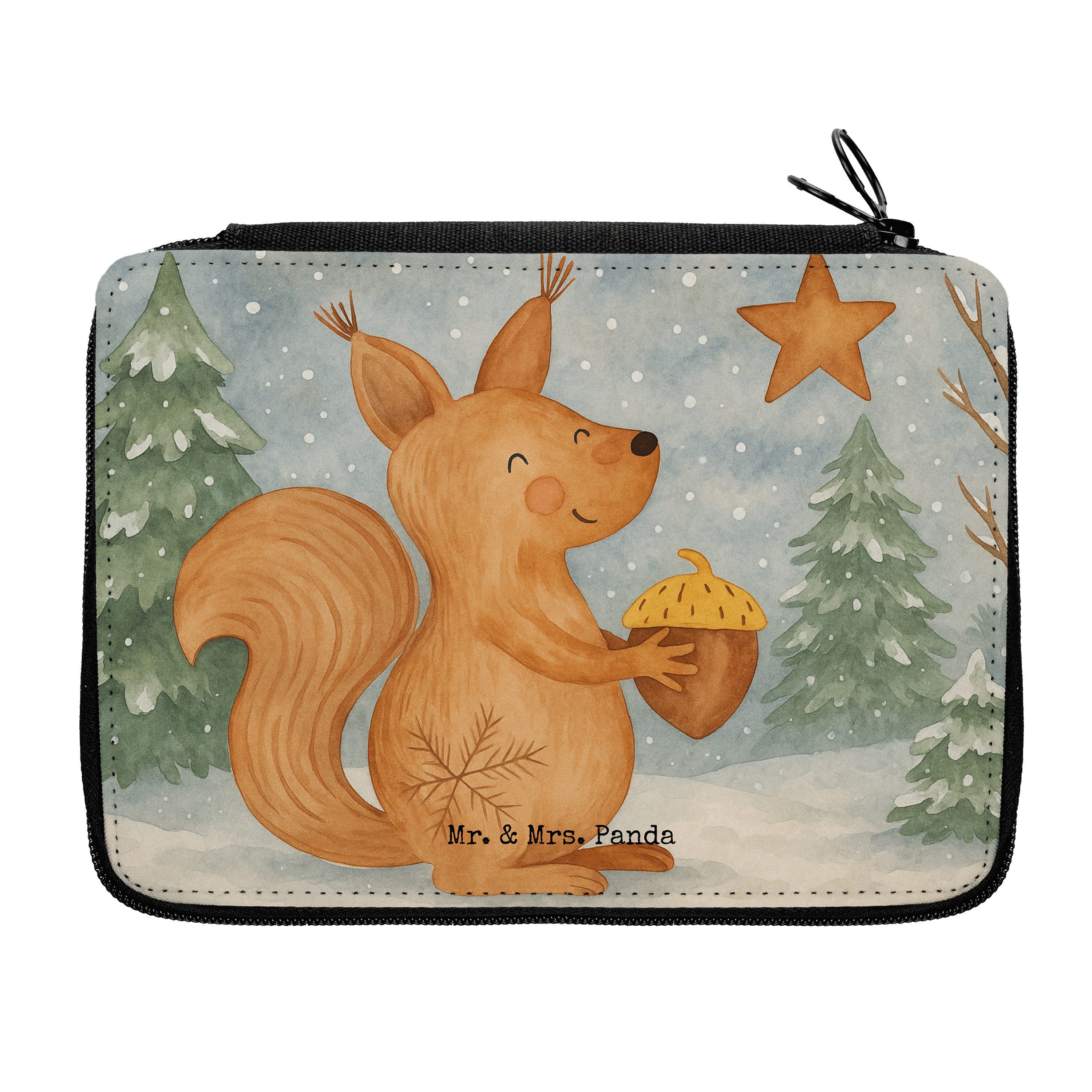 Federmäppchen Eichhörnchen Weihnachten Design, Federmäppchen, Weiß, Federmappe, Vog