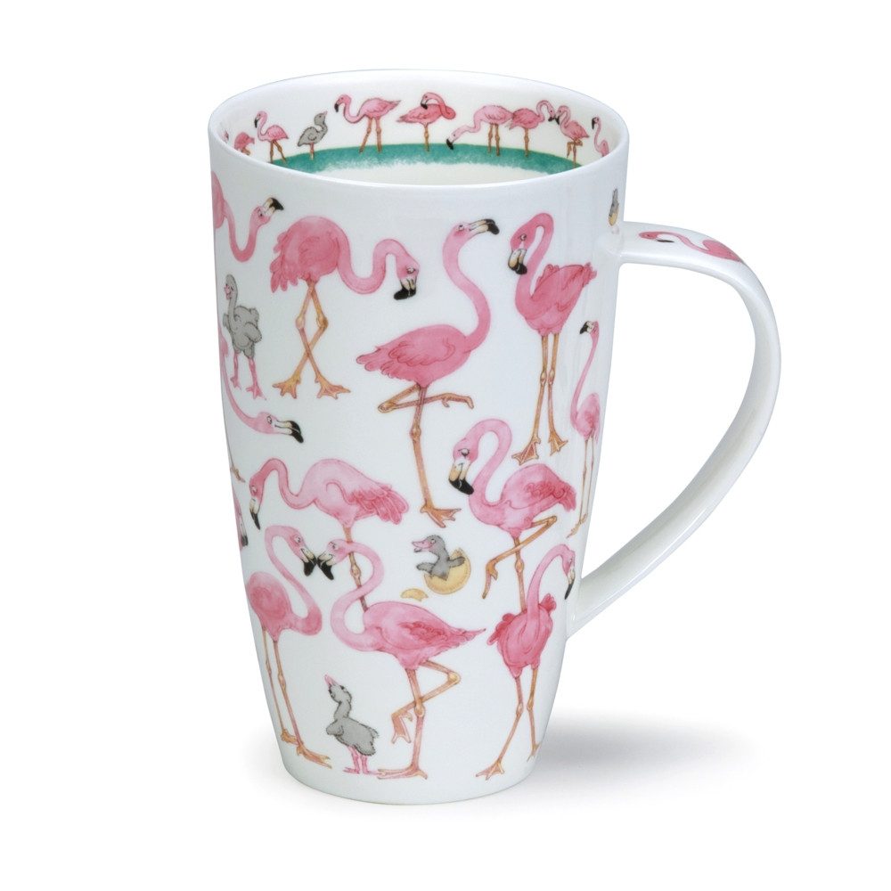 Dunoon Tasse Flamboyance Flamingo Henley 0,6 l Fine Bone China Porzellan