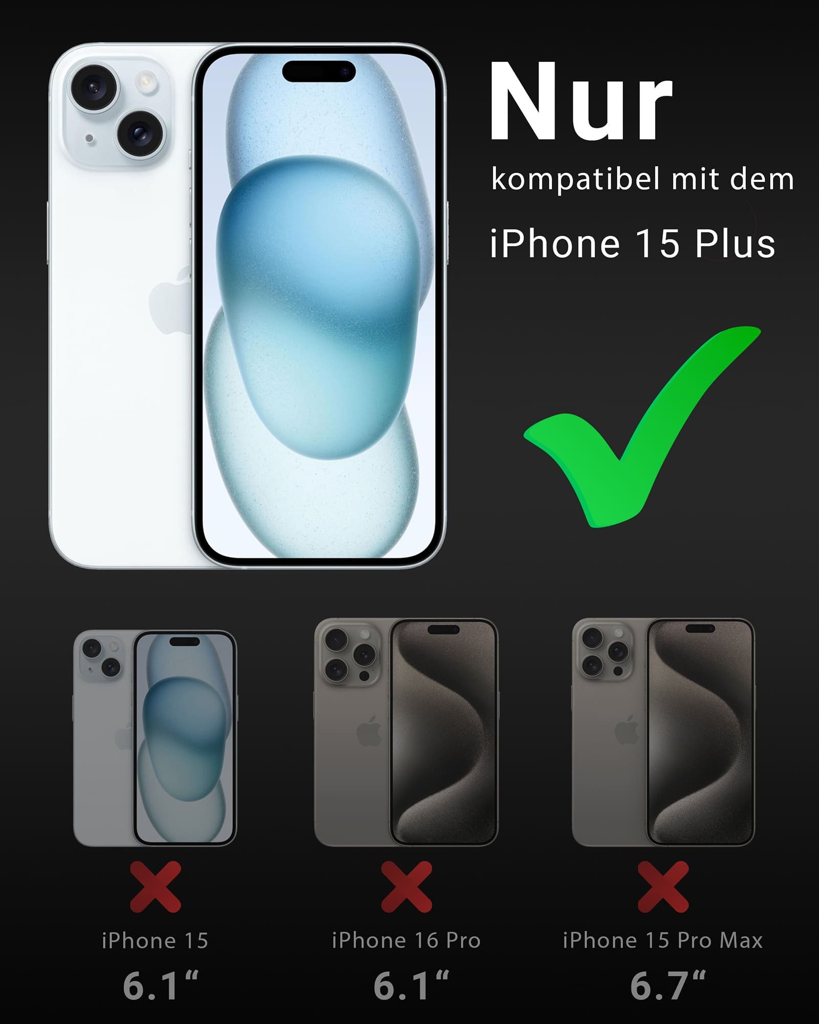GreenHec Displayschutzglas Panzerfolie iPhone 18 17 16 15 14 13 12 11 Pro Max 16e 17e Schutzfolie für iPhone 15 Plus, Spar-Set, XR Air Handy Screen Protector, S – Bild 2 von 5