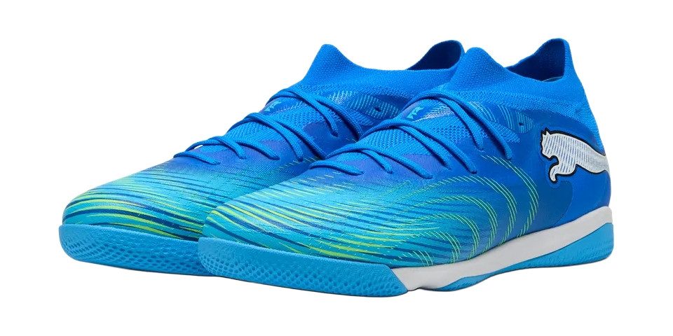 PUMA FUTURE 9 MATCH IT Icy Blue-PUMA White-Blue Jewel Fußballschuh