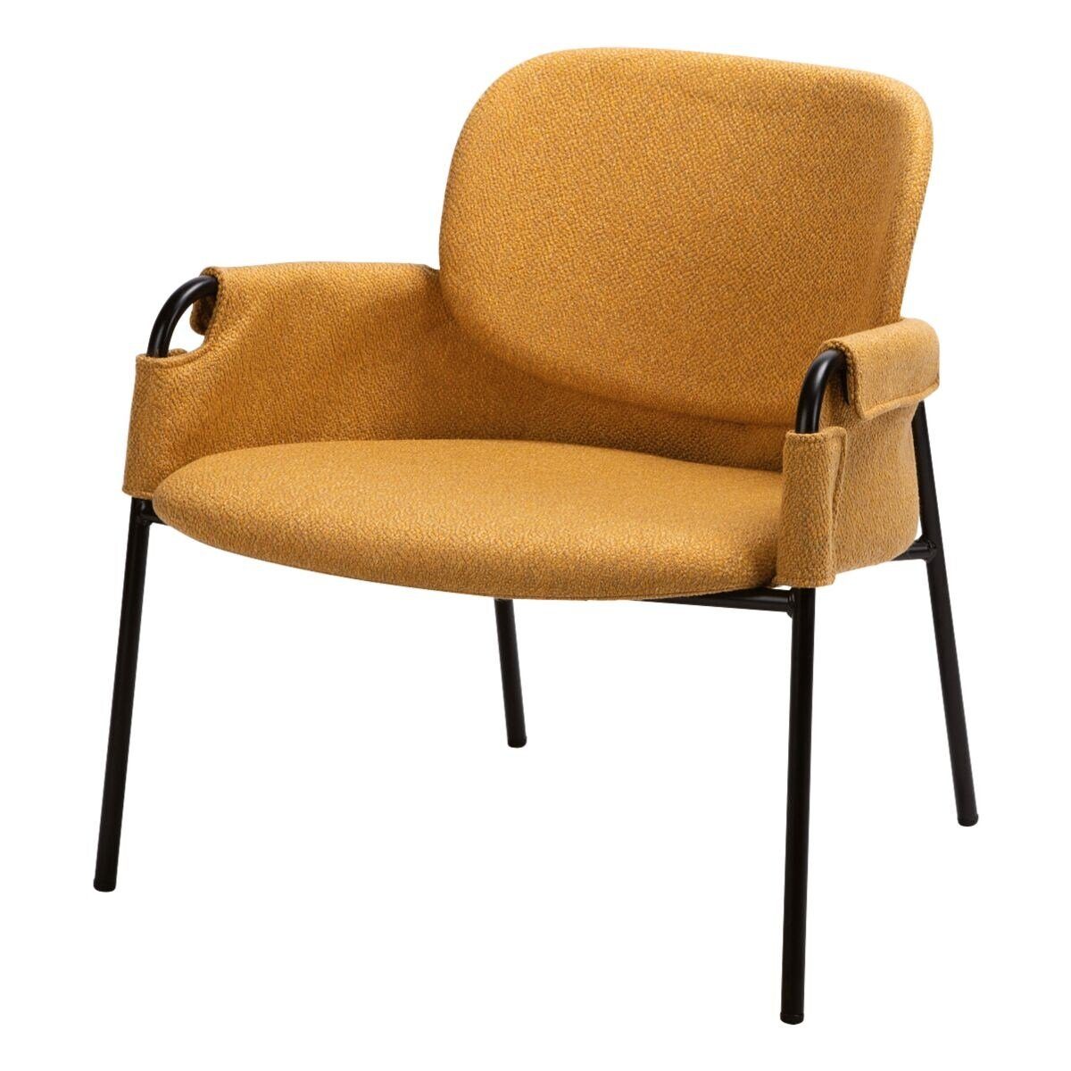 meet Besucherstuhl Cloth, mit integrierten Armlehnen