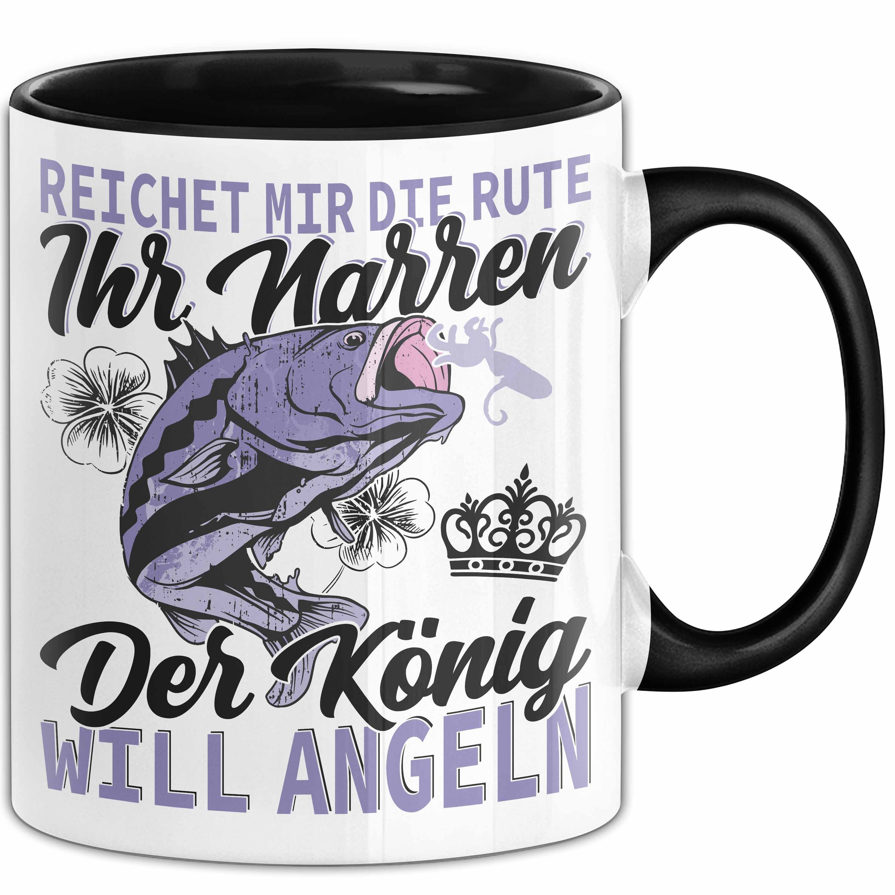 Trendation Tasse Angler Geschenk Tasse Spruch Männer Angeln Geschenkidee Kaffee-Becher