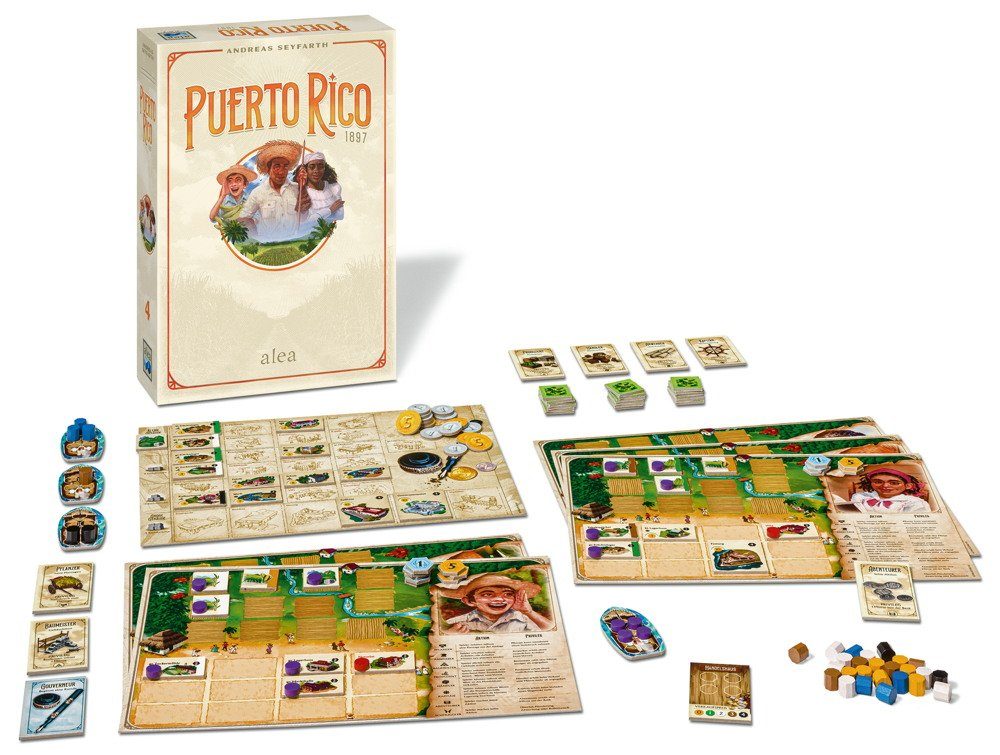 Ravensburger Spiel Familienspiel alea Strategiespiel Puerto Rico 1897 27347