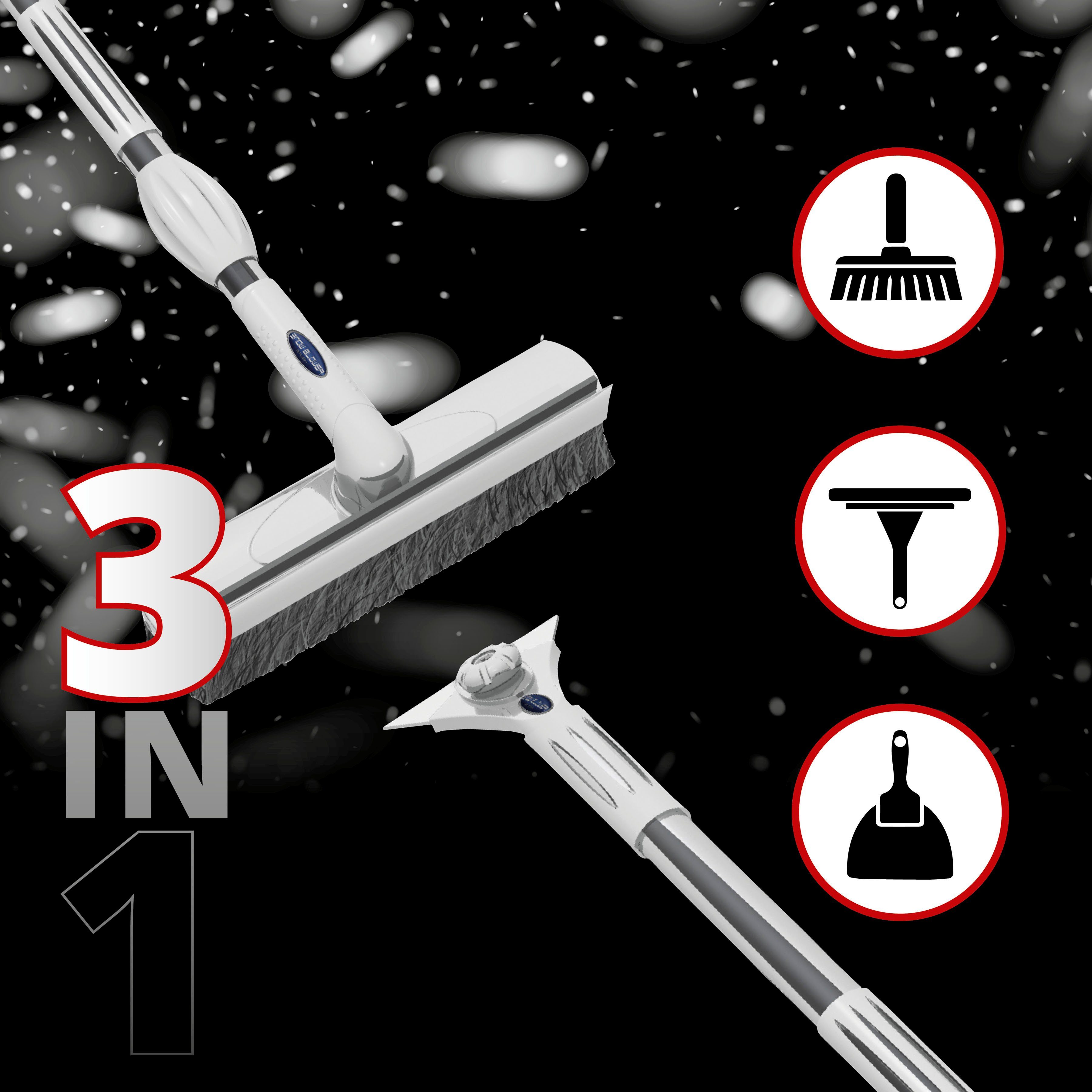 1 Stück, Eiskratzer Und Ausziehbare Schneebürste, Auto-Eiskratzer Und  Bürste Ausziehbar, Schneekratzer Für Auto