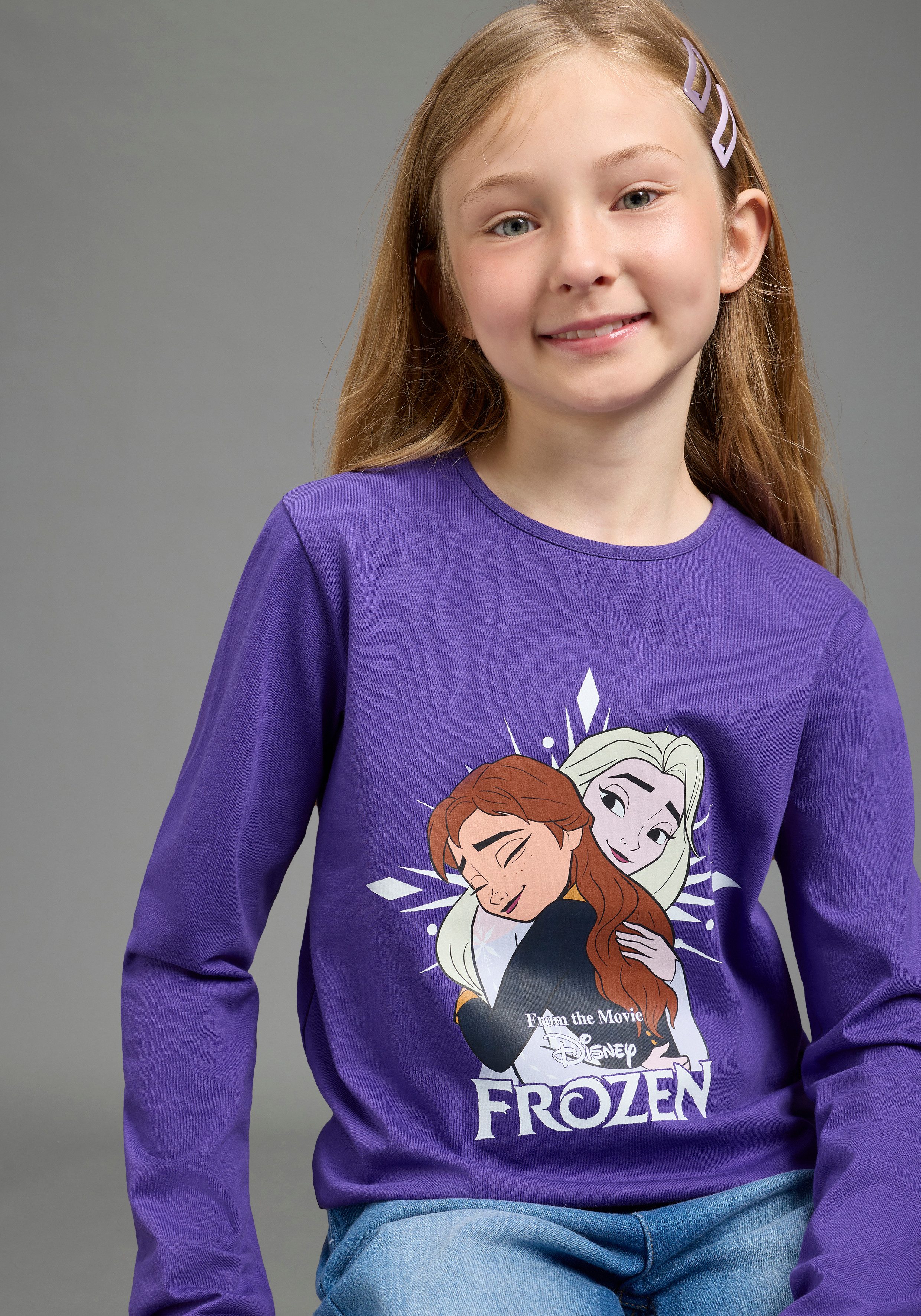 KIDSWORLD Langarmshirt FROZEN Shirt, Disney Basic-Passform, Langarm, bedrucktes Design
