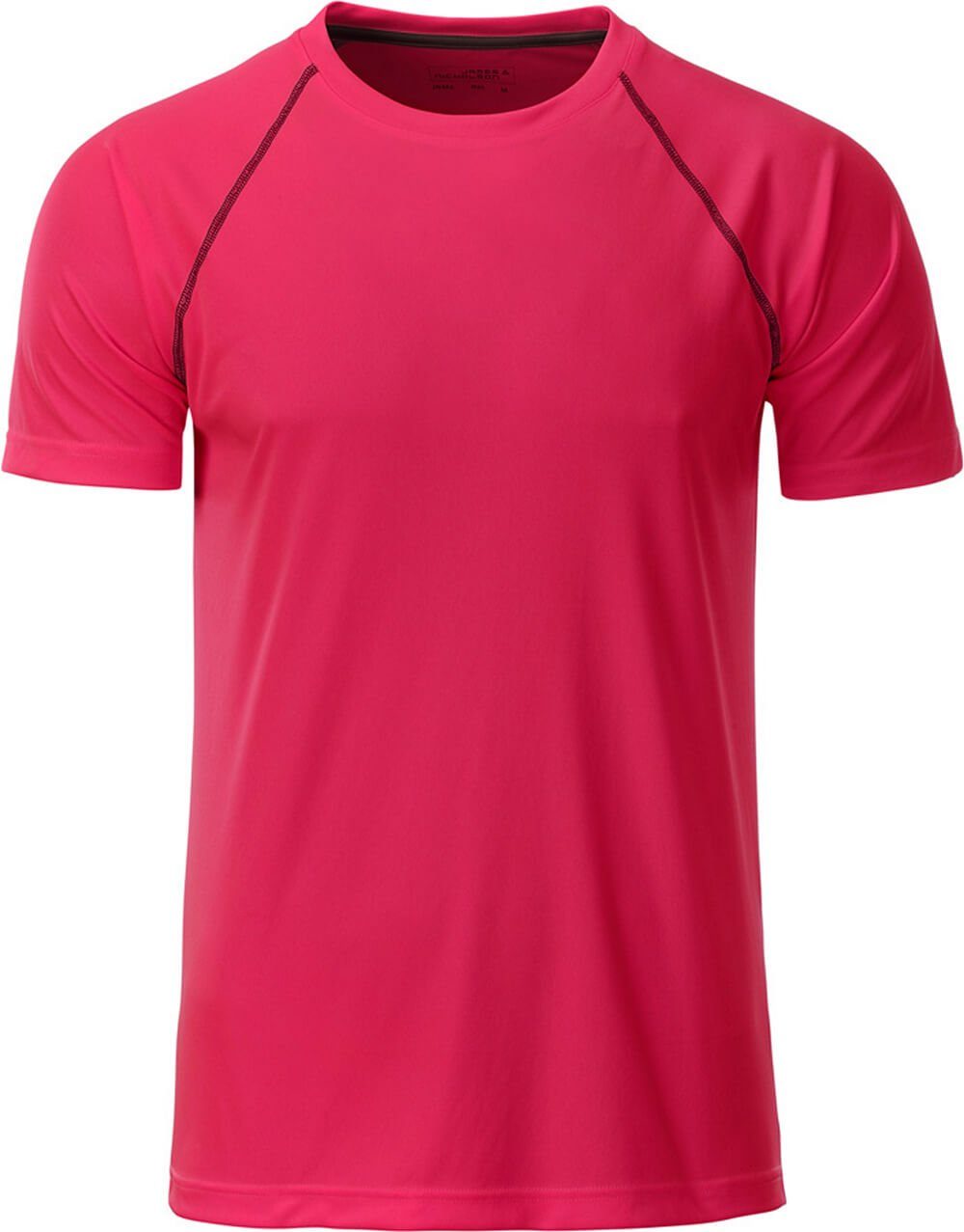 JN Funktions-Shirt trocknend Nicholson schnell Herren James & bright 496 James & Nicholson pink/titan Funktionsshirt