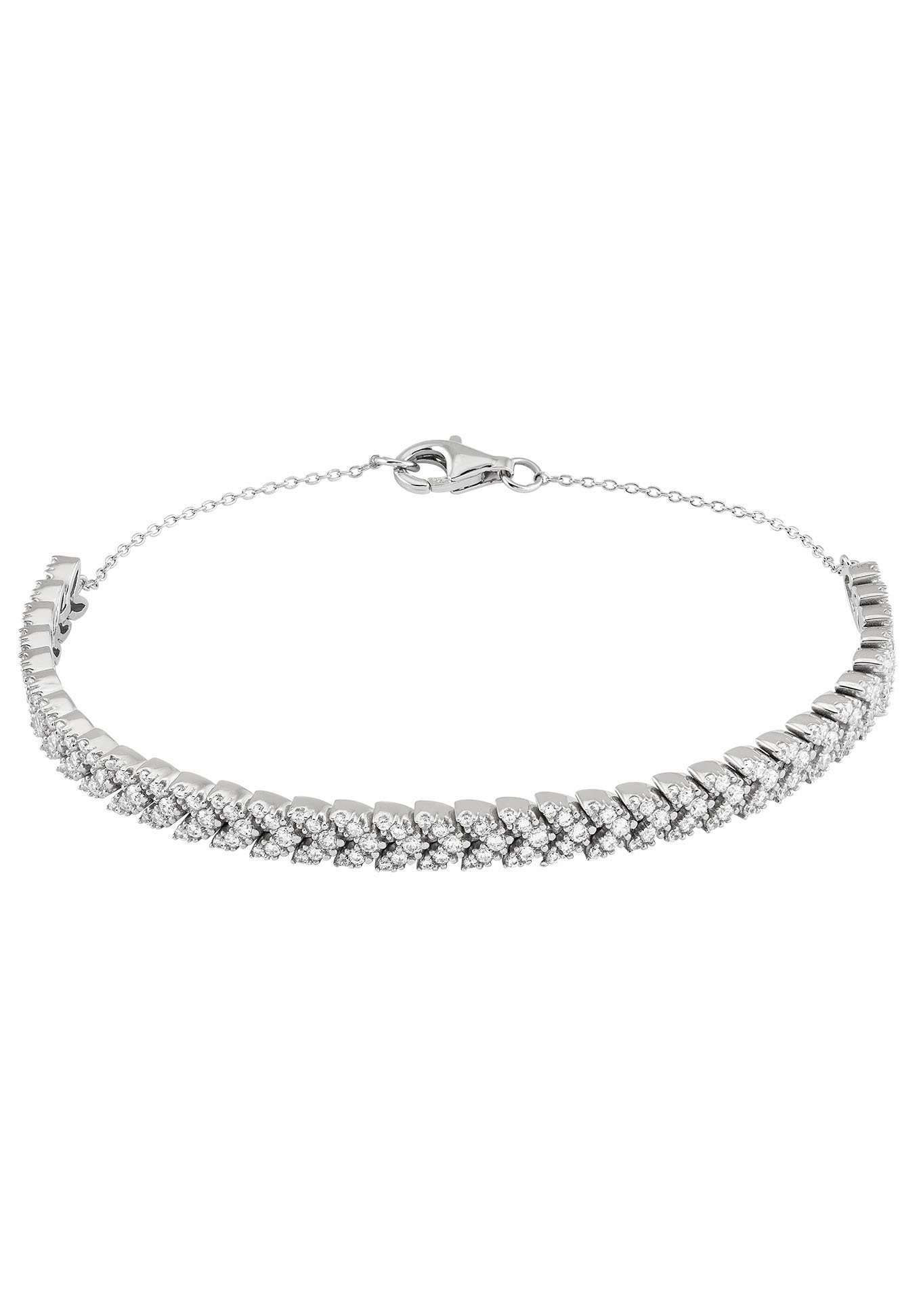 UNIKE JEWELLERY Armkette CLASSY SHINY, UK.PU.1206.0002, mit Zirkonia (synth)