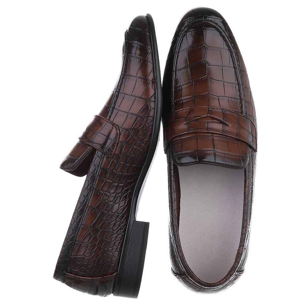 Coolwalk Stilvoller Herrenschuh mit Kroko-Prägung für Alltag Slipper (90625 günstig online kaufen