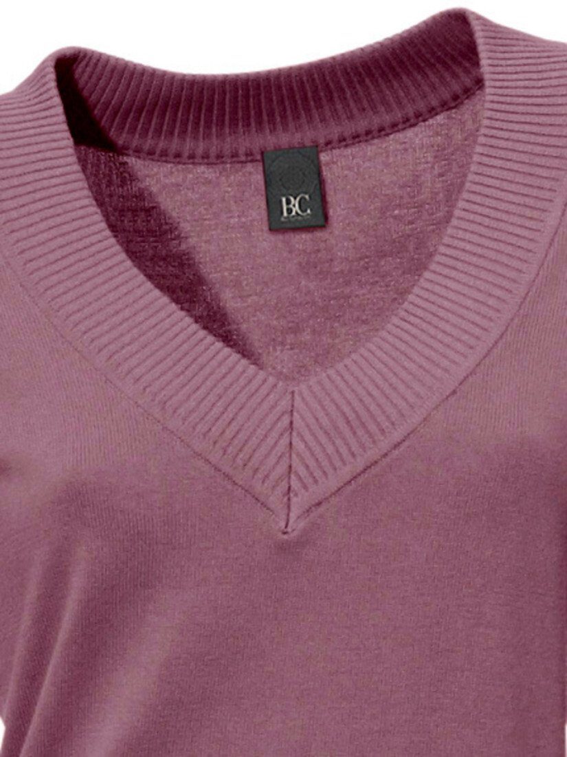 heine Strickpullover V-Pullover Langarm Feinstrick