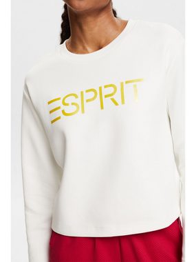 esprit sports Sweatshirt Logo-Sweatshirt mit Rundhalsausschnitt (1-tlg)