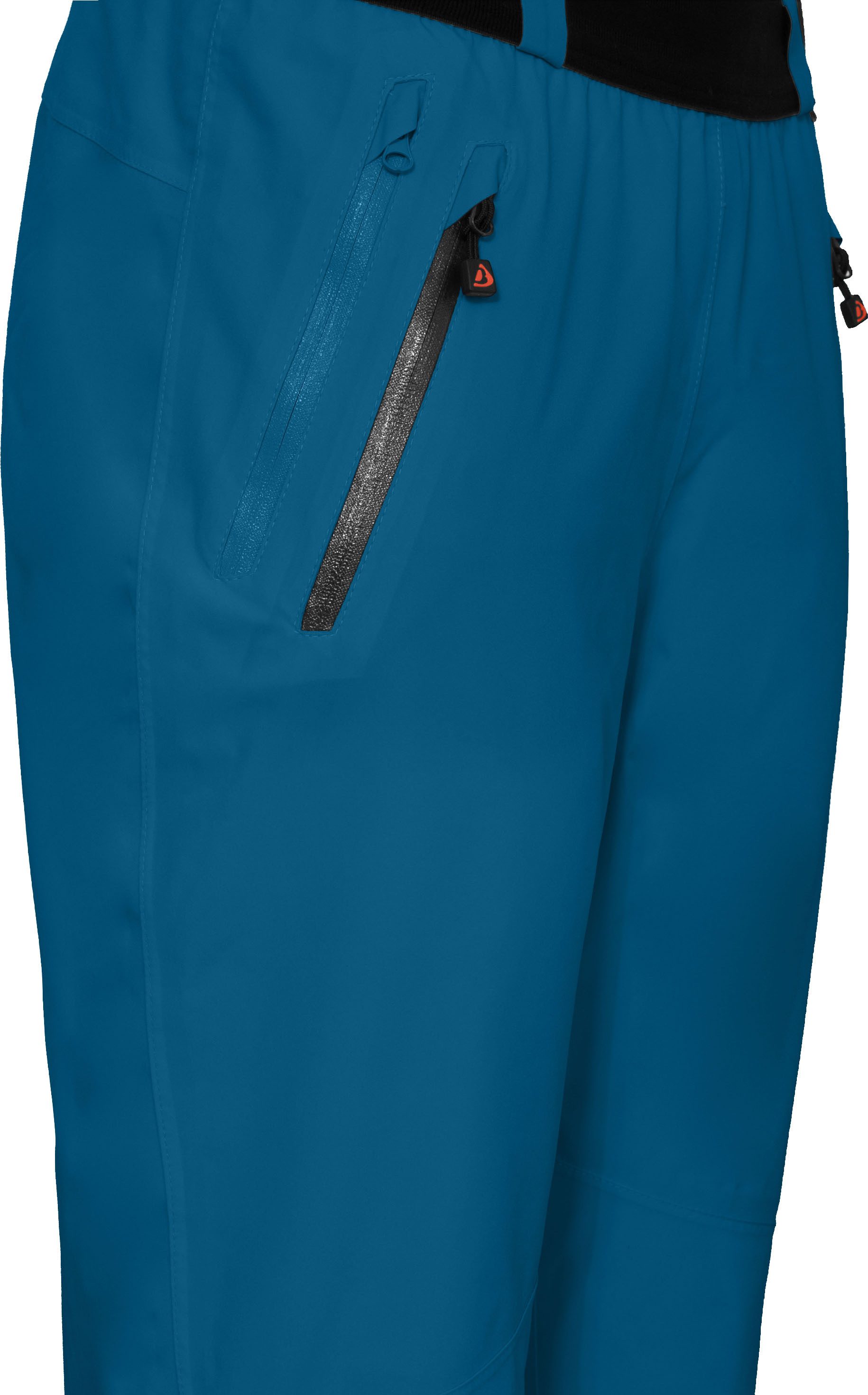 Bergson Regenhose KISSALAMP THERMO Damen (Über) Regenhose, leicht wattiert, 20000 mm Wassersäule, Norma
