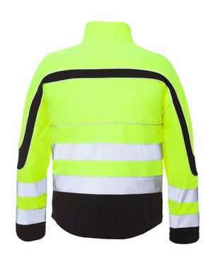 Urgent Arbeitsjacke Arbeitsjacke Softshell Wasserdicht Winterjacke Warnjacke (SOFT-URGNEO) neon, ohne Kapuze