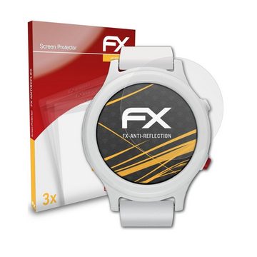 atFoliX Schutzfolie für Smartwatcher Essence, (3 Folien), Entspiegelnd und stoßdämpfend