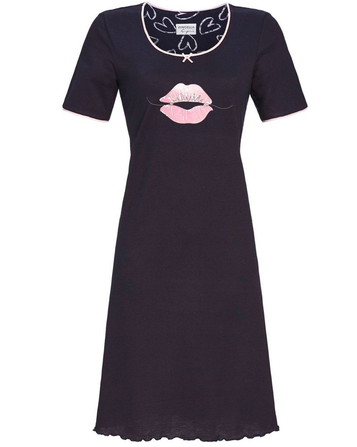 Ringella Nachthemd Kurzarm 'Lovely' 4261012, Dark Navy günstig online kaufen