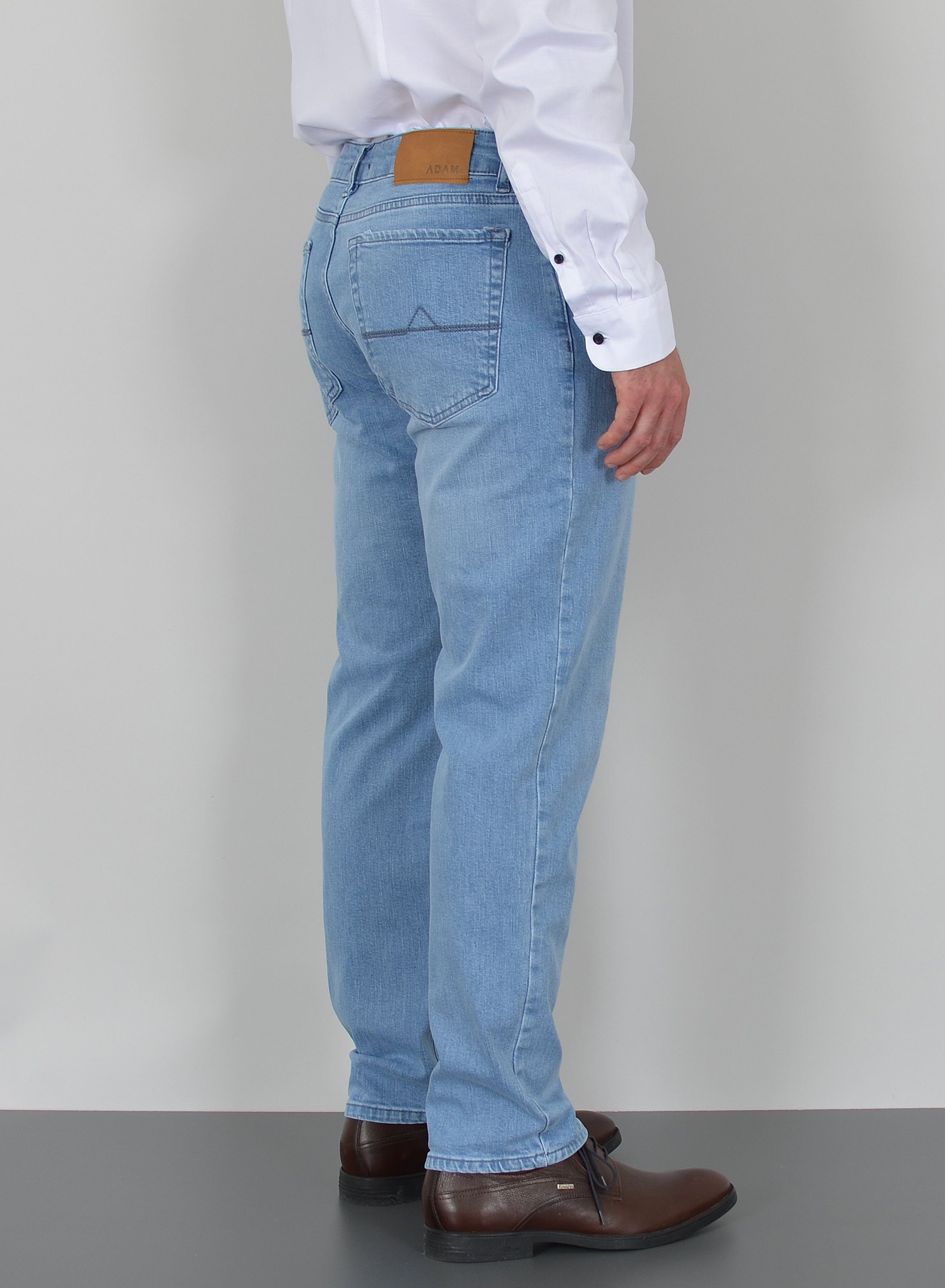 ADAM JEANS Straight-Jeans Herren Jeans Straight Hose Stretch Regular Fit Jeanshose Comfort Fit Straight Jeans Herren Hose normale Leibhöhe Jeans Gerade Schnitt