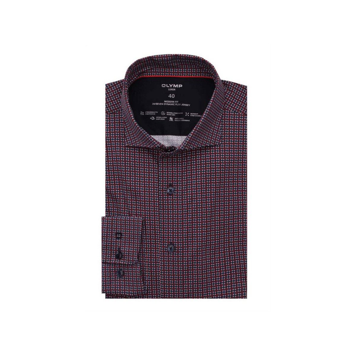 OLYMP Kurzarmshirt Langarm FreizeitHemd für Herren (1-tlg., keine Angabe)
