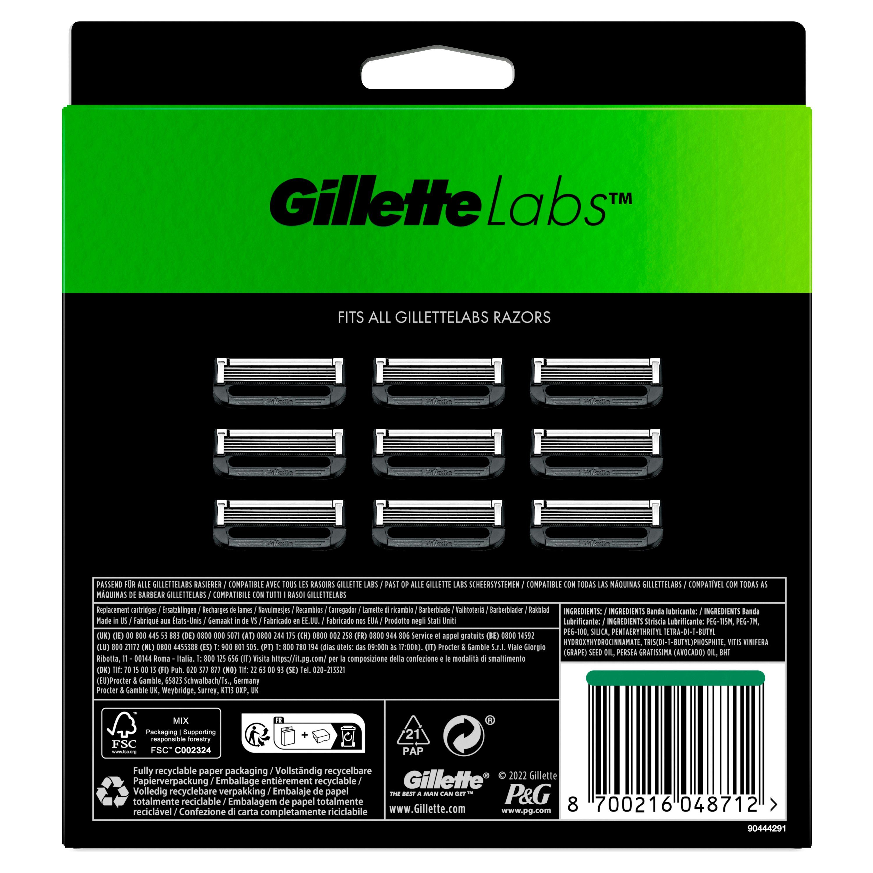 Gillette Rasierklingen Labs - 9St