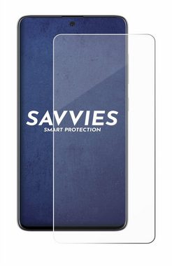 Savvies Panzerglas für Samsung Galaxy A51, Displayschutzglas, Schutzglas Echtglas 9H Härte klar Anti-Fingerprint
