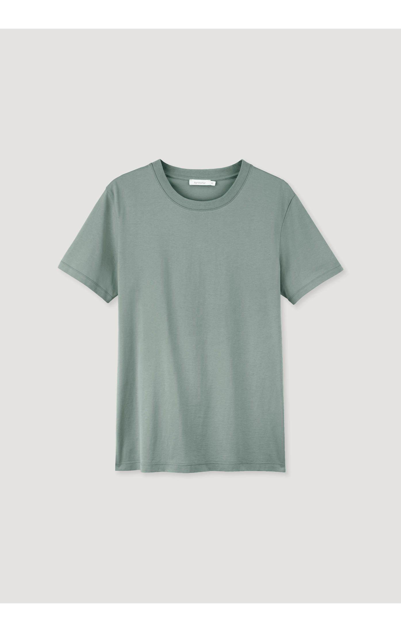 reiner T-Shirt Regular aus Bio-Baumwolle Hessnatur mattgrün