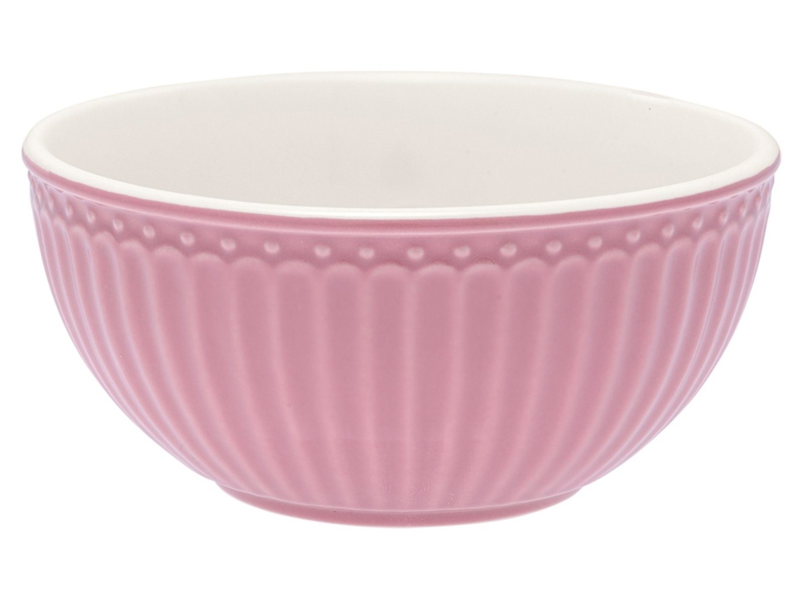 Greengate Müslischale Alice Müslischale dusty rose 0,45 l, Steinzeug, (Schüsseln & Чаши)