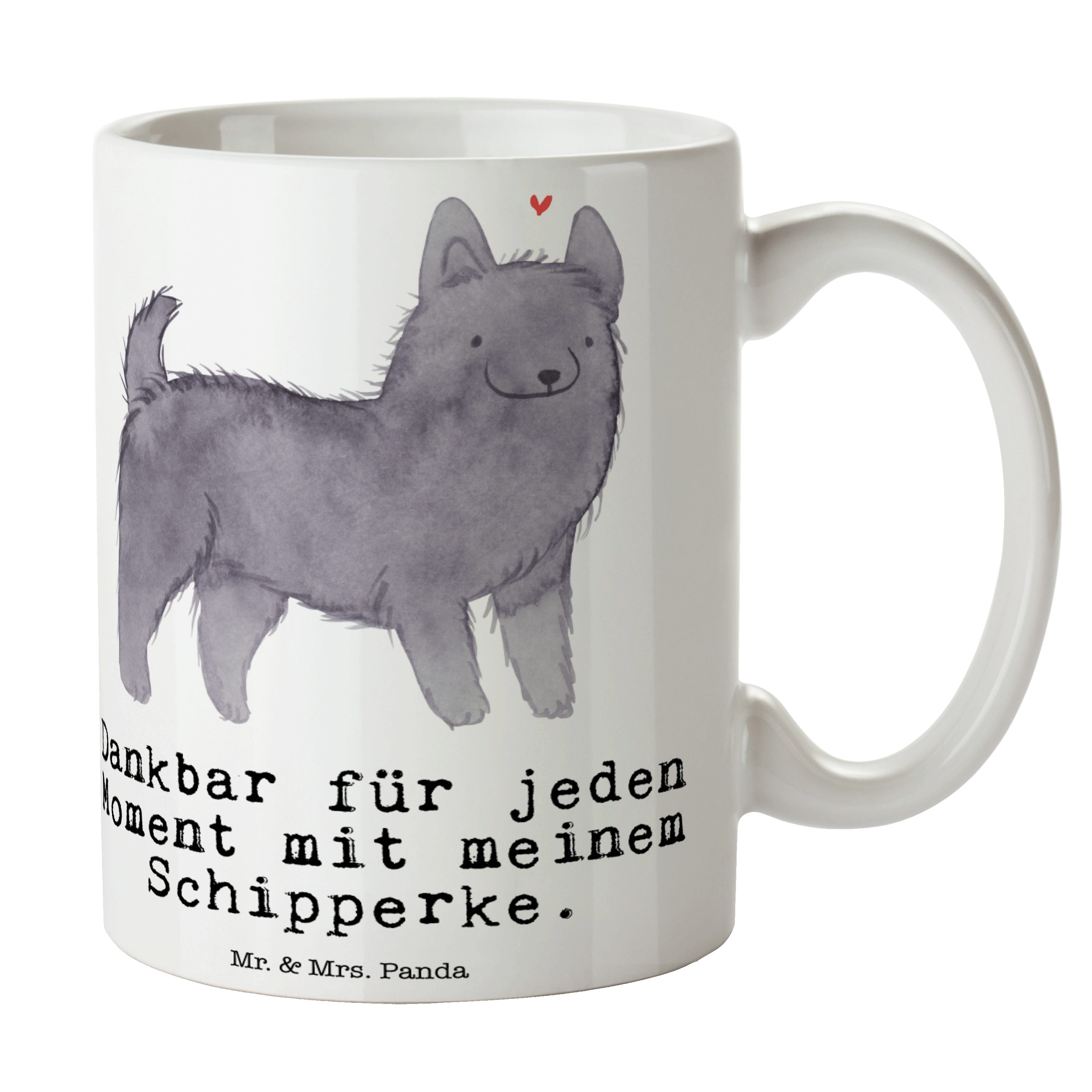 Tasse - Mr. Panda Tierfreund, Schenken, Mrs. Weiß - Geschenk, Büro Moment Tasse, & Schipperke Keramik