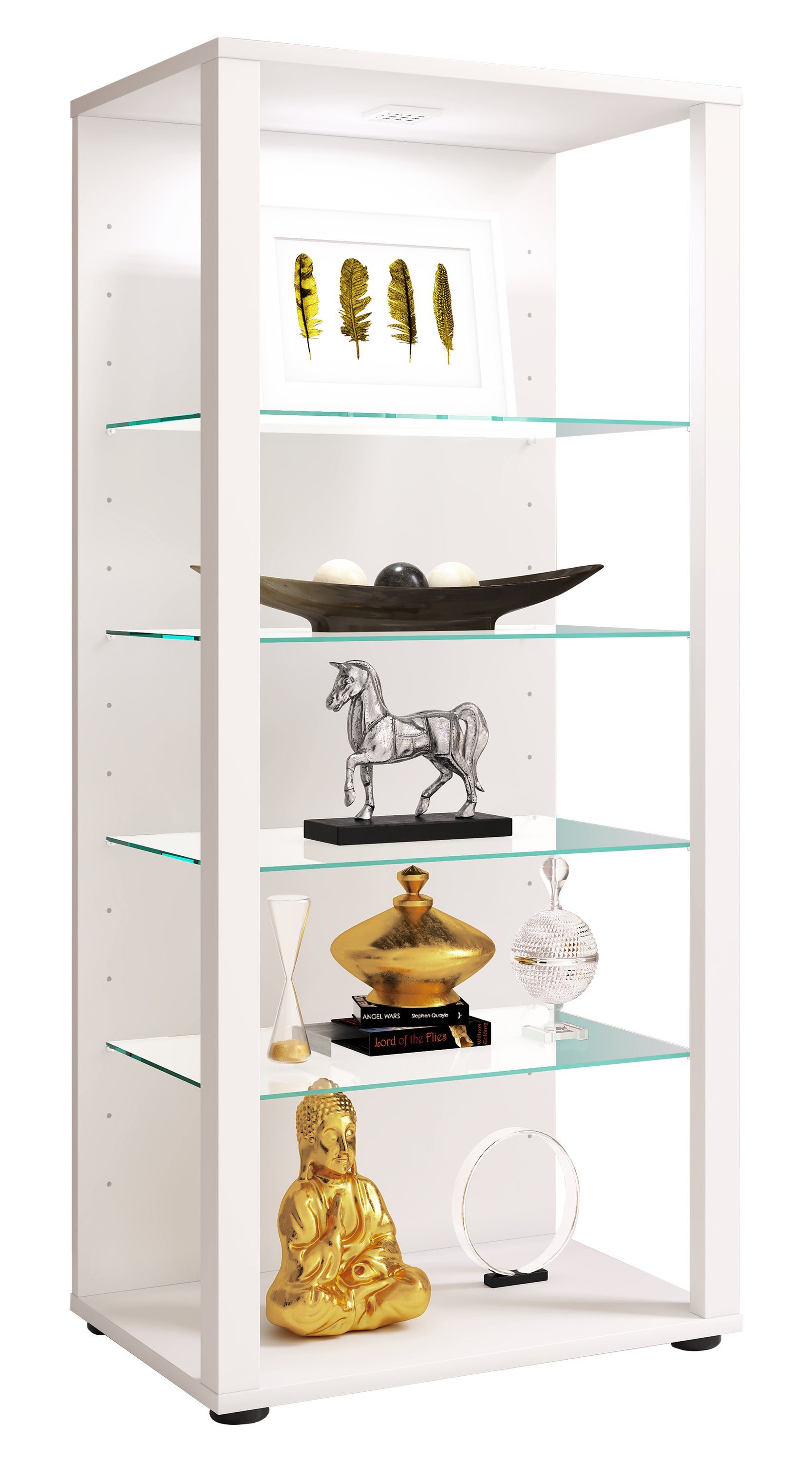 VCM Standvitrine Holz Glas Stand Vitrine günstig online kaufen