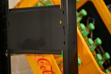 SCHULTE Regalwelt Standregal Getränkekistenregal für bis zu 3 Kisten, 180x46x30 cm (HxBxT)