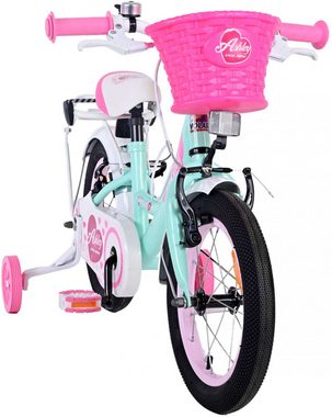 Volare Kinderfahrrad Kinderfahrrad Ashley für Mädchen 14 Zoll Kinderrad in Grün