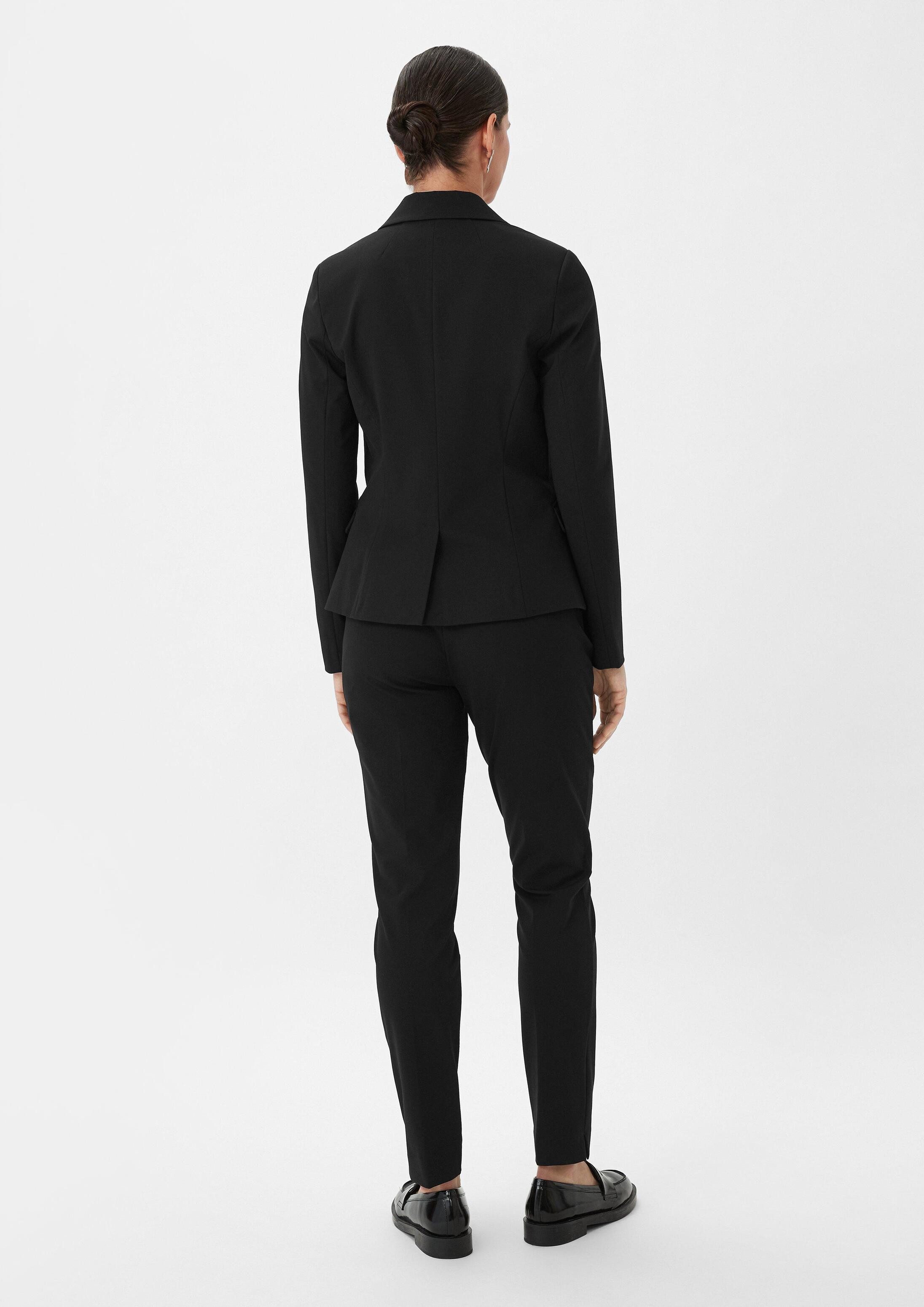 comma Jackenblazer Indoor-Blazer Taillierter Blazer aus Viskosemix