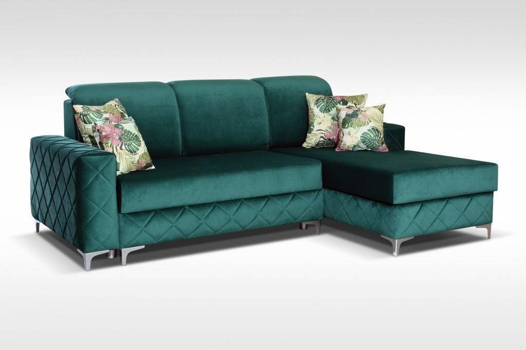 JVmoebel Ecksofa Italien Wohnlandschaft L-form Sitz Sofa Esk Grün Ecksofa, Textilsofa Sofas